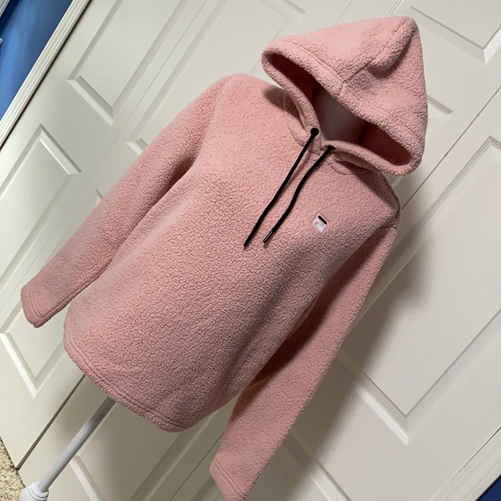 Fila Ultra Cozy Pink Fleece Hoodie Medium